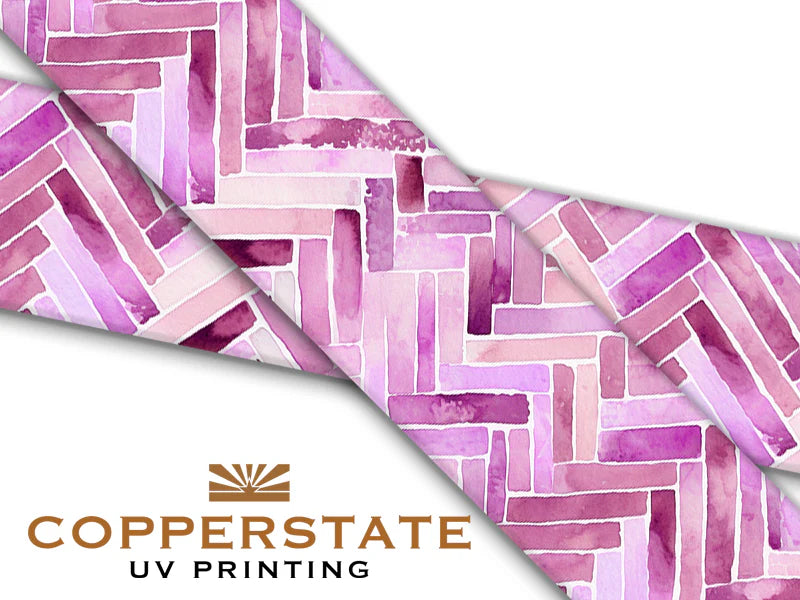 PRE ORDER - UV Geprinte Snap - Watercolor Herringbone - Pink