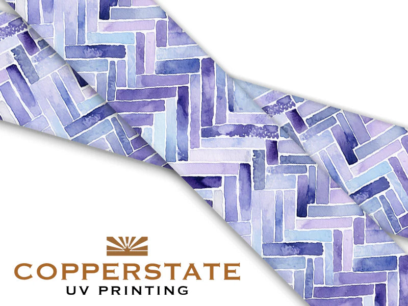 PRE ORDER - UV Geprinte Snap - Watercolor Herringbone - Purple