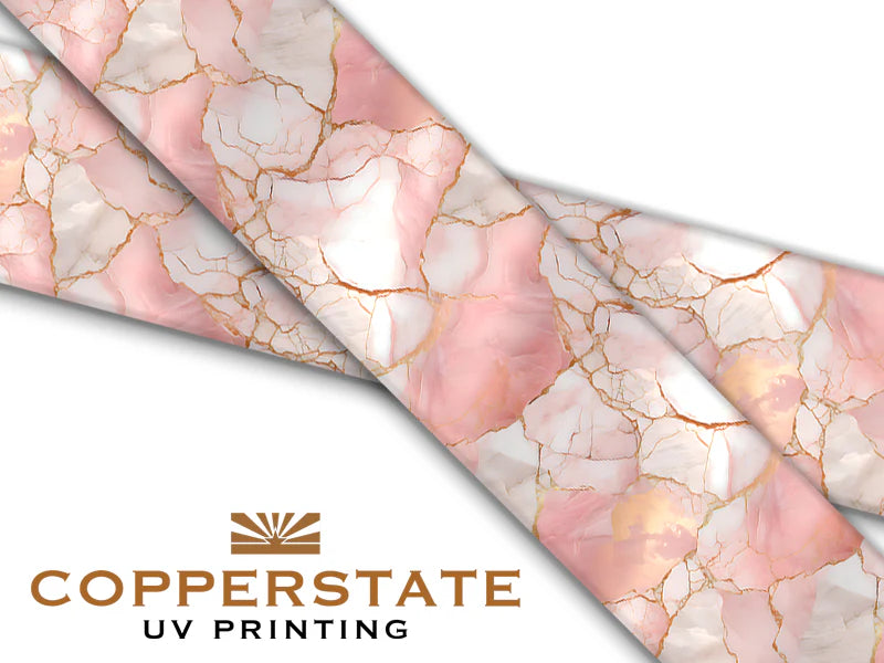 PRE ORDER - UV Geprinte Snap - Rose Gold Marble