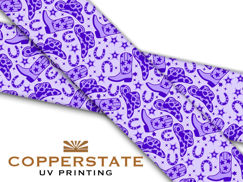 PRE ORDER - UV Geprinte Snap - Purple Cowgirl