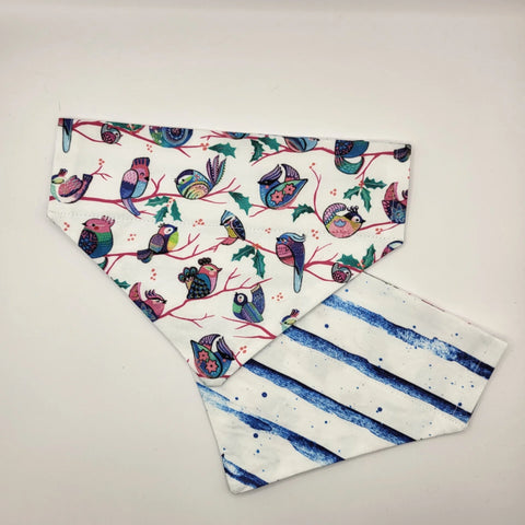 Bandana - Wintervelgen & Blauwe streep