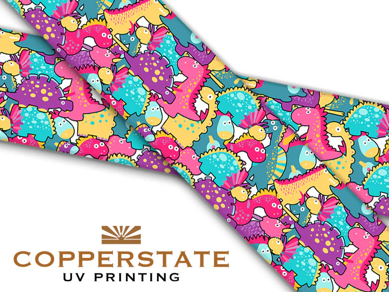 Halsband UV Geprint - Cute Dinosaurs - L - 38 mm