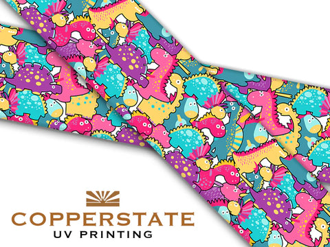 Halsband UV Geprint - Cute Dinosaurs - M/L - 38 mm