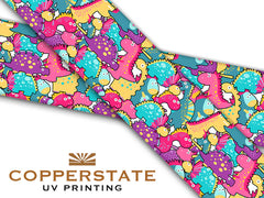 Halsband UV Geprint - Cute Dinosaurs - L - 38 mm
