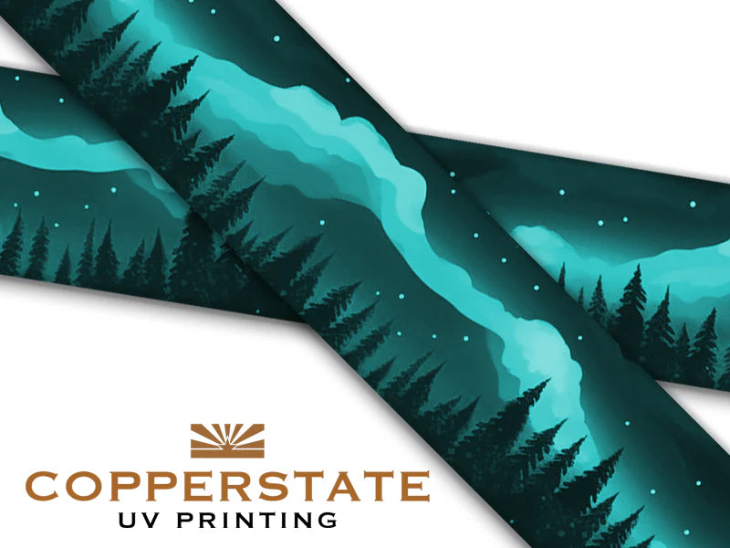 PRE ORDER - UV Geprinte Snap - Northern Lights Teal