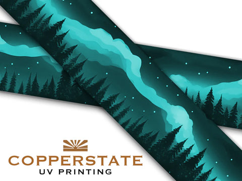 PRE ORDER - UV Geprinte Snap - Northern Lights Teal