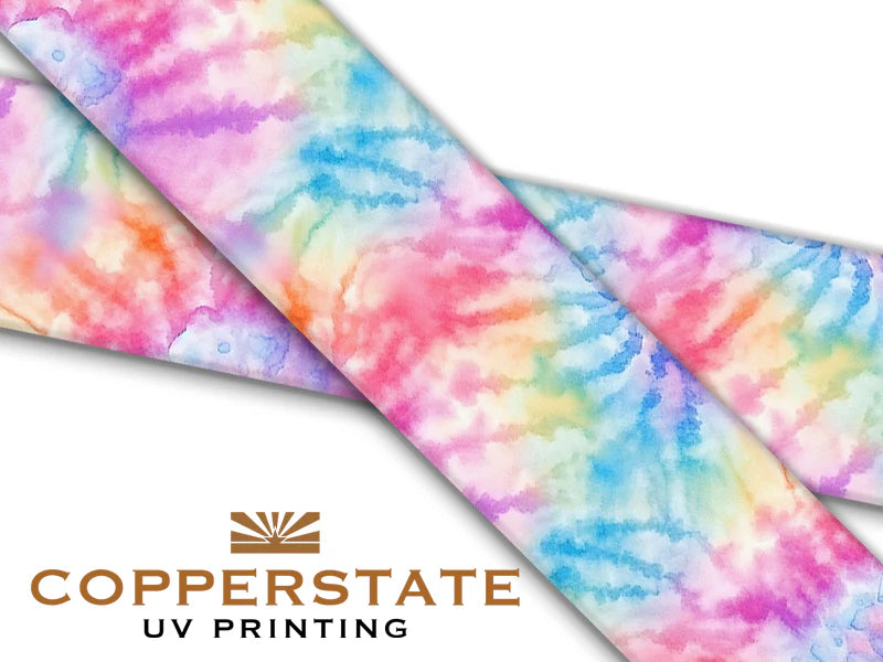 Halsband UV Geprint - Pastel Tie Dye - M/L - 38 mm