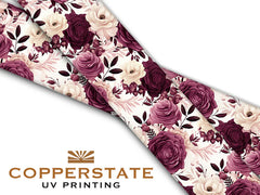 Halsband UV Geprint - Wine Floral - M/L - 25 mm
