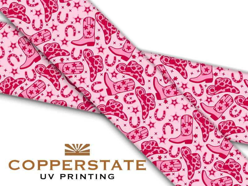 PRE ORDER - UV Geprinte Snap - Pink Cowgirl