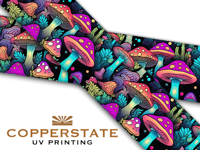 PRE ORDER - UV Geprinte Snap - Mushrooms Forest - Neon