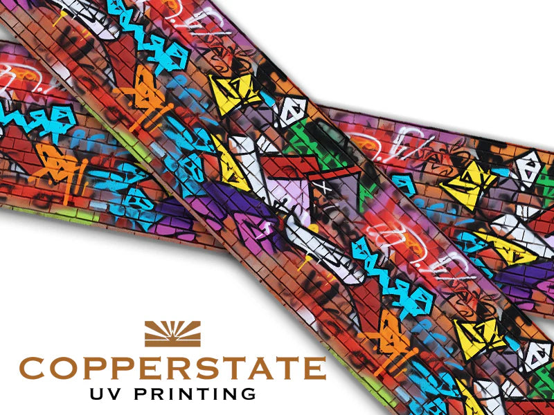 Halsband UV Geprint - Graffiti Bricks - S - 19 mm