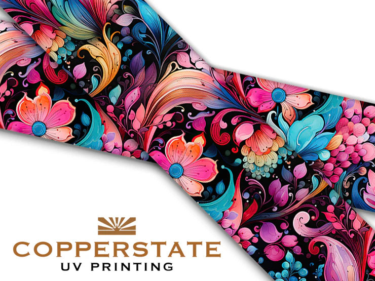 Halsband UV Geprint - Paisley Flowers - M - 19 mm