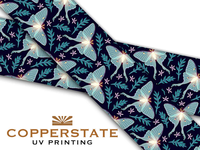 Halsband UV Geprint - Luna Moths - S - 19 mm