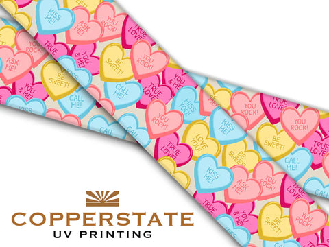 Halsband UV Geprint - Conversation Hearts - M - 19 mm