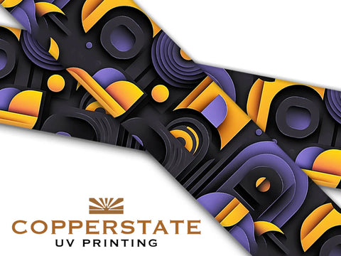 Halsband UV Geprint - Metro Geo - M - 25 mm