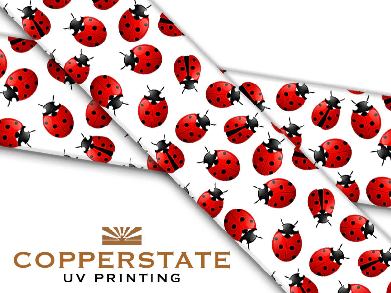 Halsband UV Geprint - Ladybugs - M - 25 mm