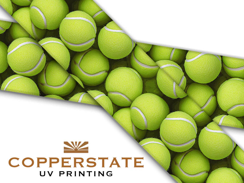 Halsband UV Geprint - Tennis Balls - M/L - 25 mm