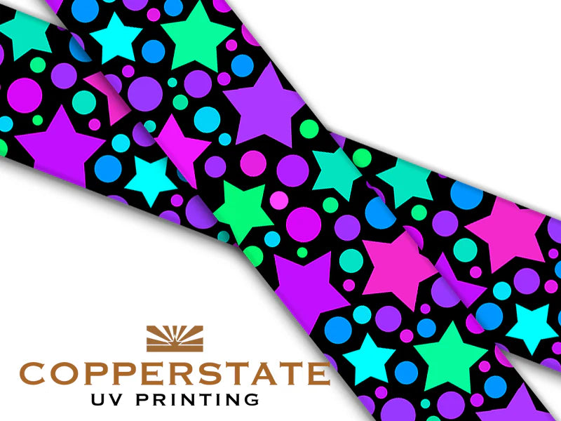 Halsband UV Geprint - Stars & Dots - M/L - 25 mm