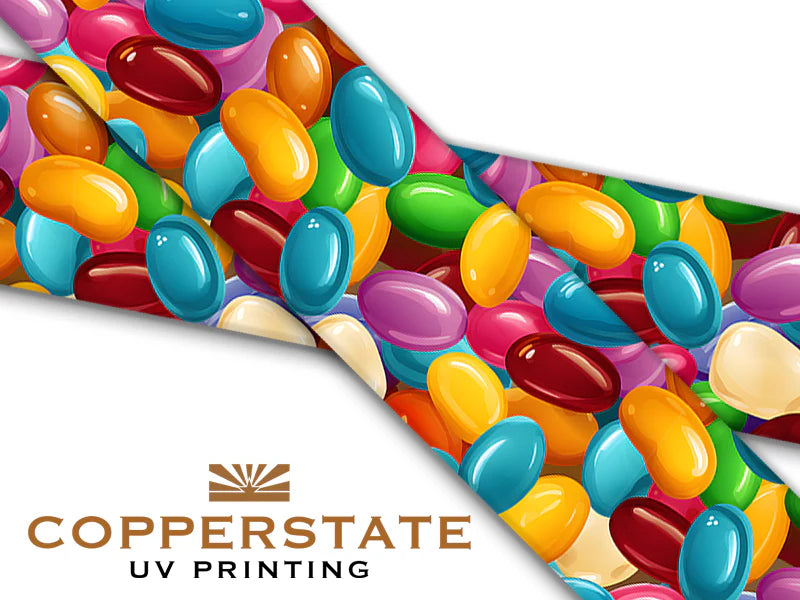 Halsband UV Geprint - Jellybeans - XL - 25 mm