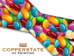 Halsband UV Geprint - Jellybeans - M/L - 25 mm