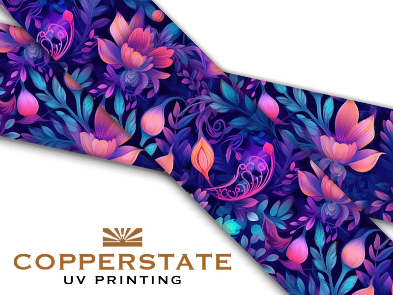 Halsband UV Geprint - Ethereal Floral Orchid - L - 38 mm