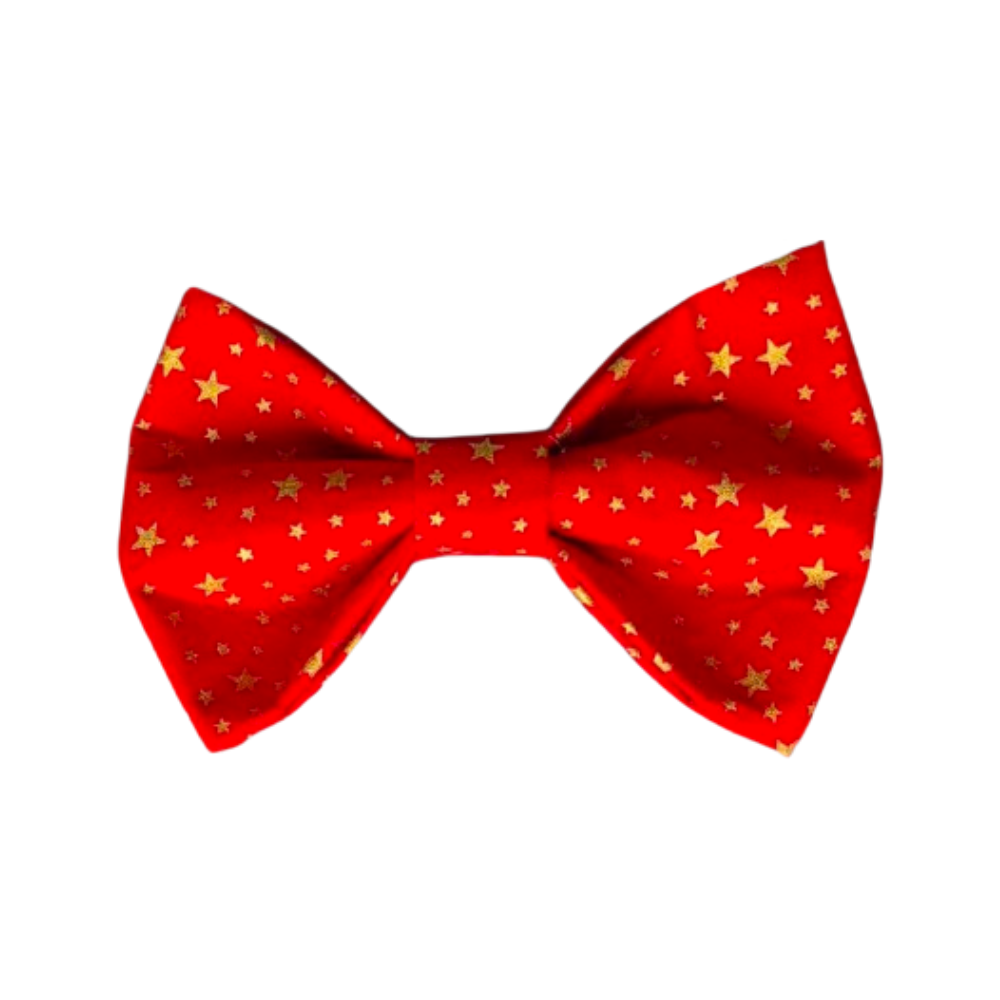 Regular - Kerststrik Rood Sterretjes
