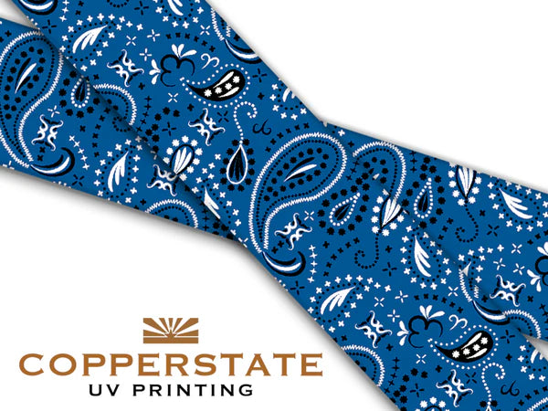 PRE ORDER - UV Geprinte Snap - Bandana Blue