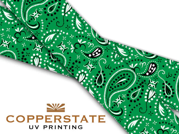 PRE ORDER - UV Geprinte Snap - Bandana Green