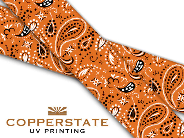 PRE ORDER - UV Geprinte Snap - Bandana Orange