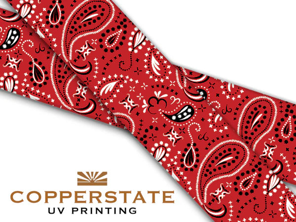PRE ORDER - UV Geprinte Snap - Bandana Red