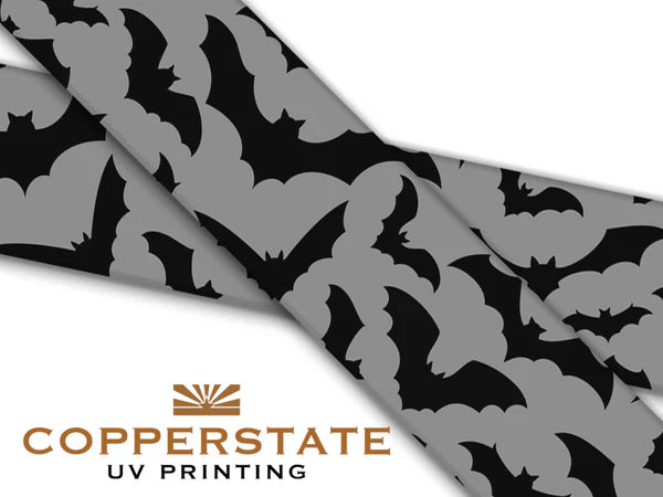 PRE ORDER - UV Geprinte Snap - Black & Grey Bats
