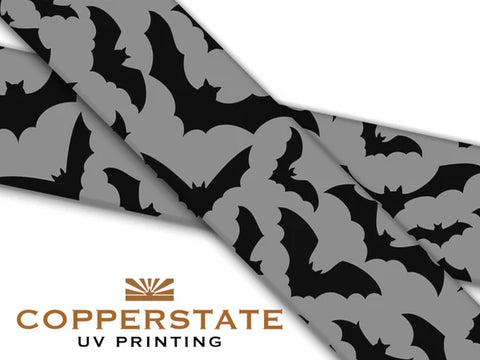 PRE ORDER - UV Geprinte Snap - Black & Grey Bats