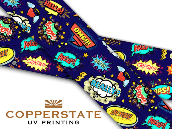 PRE ORDER - UV Geprinte Snap - Comic Pop Navy
