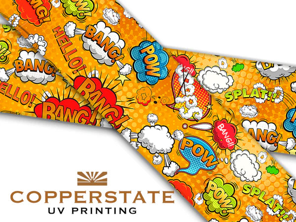 PRE ORDER - UV Geprinte Snap - Comic Pop Orange