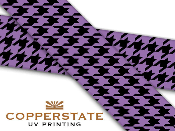 PRE ORDER - UV Geprinte Snap - Houndstooth Amethyst/Black