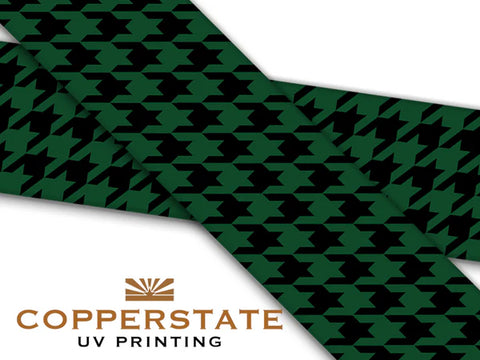 PRE ORDER - UV Geprinte Snap - Houndstooth Hunter/Black