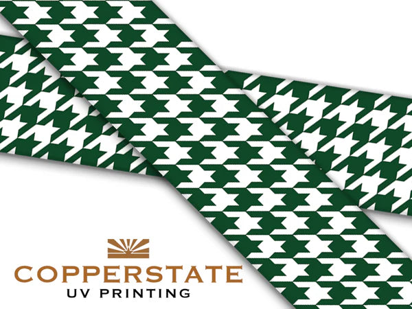 PRE ORDER - UV Geprinte Snap - Houndstooth Hunter/White
