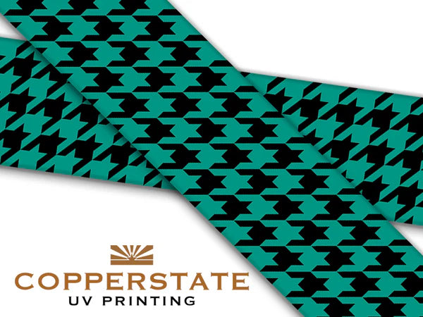 PRE ORDER - UV Geprinte Snap - Houndstooth Teal/Black (kopie)