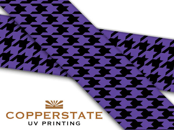 PRE ORDER - UV Geprinte Snap - Houndstooth Violet/Black