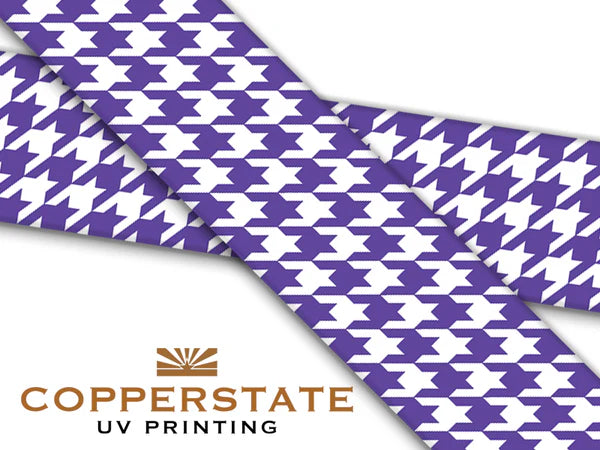 PRE ORDER - UV Geprinte Snap - Houndstooth Violet/White