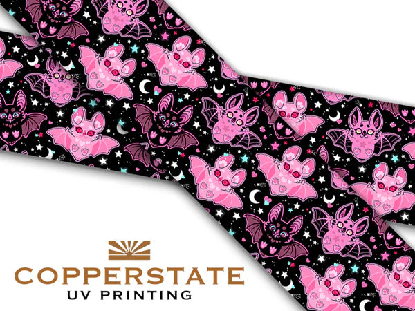 PRE ORDER - UV Geprinte Snap - Pink Bats